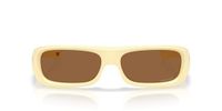 Oakley Unisexe Performance Lifestyle Pleine Bord - Lunettes de soleil, milkshake jaune mat - Prizm Bronze, 59 mm