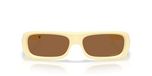 Oakley Unisexe Performance Lifestyle Pleine Bord - Lunettes de soleil, milkshake jaune mat - Prizm Bronze, 59 mm