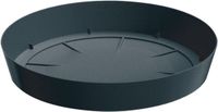 Prosperplast Opvangschaal/onderschaal voor bloempot/plantenpot - antraciet - rond - Dia 30 cm