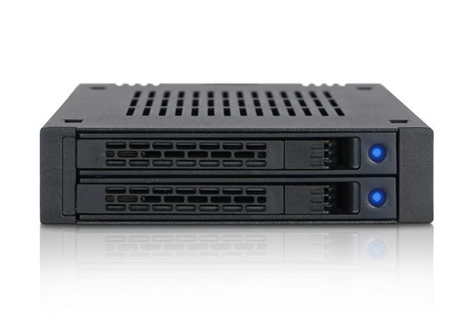 Icy Dock MB742SP-B - Drive bay panelen - Zwart