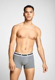 Puma Boxershorts Everyday Placed Logo - 2 pack - Grey Melange / Black - Maat XL