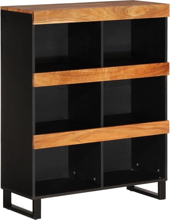 vidaXL Bijzetkast 85x33x107 cm Massief Acaciahout Bruin