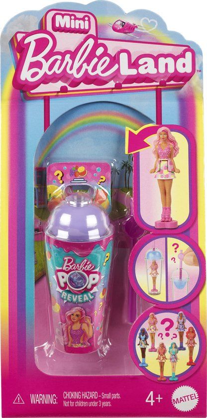 Barbie Mini BarbieLand Pop Reveal - Verrassingsitem - 3,8 cm - Mini Barbiepop
