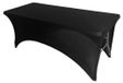 Solidchoice - Housse de table de massage noire en élasthanne stretch