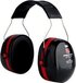 3M Peltor Optime III H540A - Oorkappen - Zwart/Rood