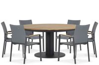 Lifestyle Garden Furniture Lifestyle Lifestyle Brandon/Salerno 160 cm dining tuinset 7-delig