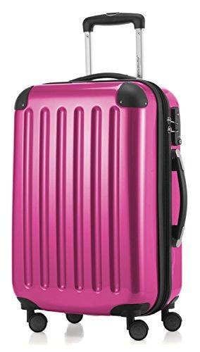 Hauptstadtkoffer - Alex - 4 dubbele wielen handbagage hardshell uitbreidbare koffer 55 cm trolley, TSA, magenta