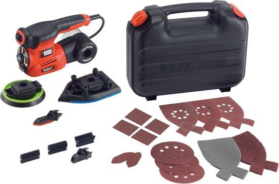 BLACK+DECKER KA280K-QS Multischuurmachine - 220W - Incl. 19 accessoires en opbergkoffer