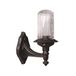 WELL HOME MOBILIARIO & DECORACIÓN Wandlamp voor buiten, ABS, zwart, 21 x 16 x 28, fitting en 27 max. 60 W