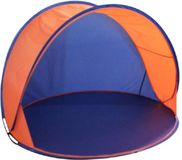 Gerkimex Beachshelter - blauw/oranje - 150 x 80 cm - pop-up strandtent