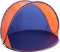 Gerkimex Beachshelter - blauw/oranje - 150 x 80 cm - pop-up strandtent
