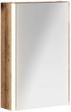 vidaXL Badkamerspiegelkast Oudhout 33 x 11,5 x 50 cm Bewerkt hout