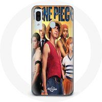 Maniacase Samsung Galaxy A20 Hoesje Anime One Piece Luffy Poster Characters Art Seizoen 1