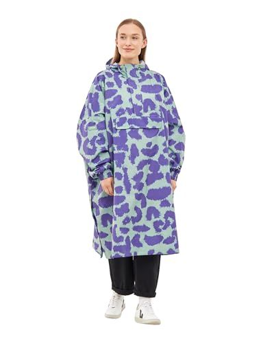 LARKSON Regenponcho Lykke - Regenmantel Regencape voor fiets outdoor festival - Waterkolom 10000 mm - Waterdichte regenjas met gelaste naden, One size