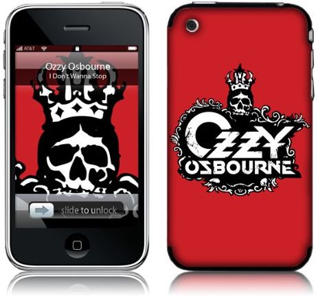 MusicSkins MS-OZZY10001 - Mobiele telefoon behuizing - Rood - Apple iPhone 2G/3G/3G S