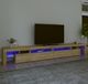 Maison Exclusive - Meuble TV avec éclairage LED, chêne Sonoma, 290x36,5x40 cm