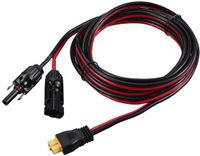 TRU COMPONENTS fiche mâle PV vers fiche femelle XT60 longueur de câble 3000 mm TC-12195652 Noir, Rouge