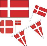 Merkloos / Sans marque Shoppartners Bv Feestartikelen Denemarken versiering pakket - Denemarken thema decoratie - Deense vlag