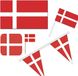 Merkloos / Sans marque Shoppartners Bv Feestartikelen Denemarken versiering pakket - Denemarken thema decoratie - Deense vlag