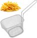 Ibenzoa® Set de 5 mini paniers à friture en acier inoxydable pour diverses collations