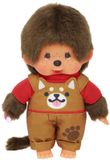 Monchhichi Garçon Salopette Chien 20cm
