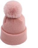 LGT JWLS Dames Beanie Roze met Pompon