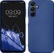 kwmobile telefoonhoesje geschikt voor Samsung Galaxy A15 5G - Back cover - Metallic Blauw