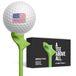 FLIGHTPATH Premium Golf Tees - Duurzame Plastic Golf Tees Ontworpen om de afstand en precisie van golfschoten te verbeteren - Robotisch getest om het draaien van de bal te verminderen - USGA