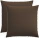 vidaXL - Kussensloop - 2 stuks - HEERLEN - Taupe - 80 x 80 cm - Katoensatijn
