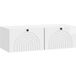 Prolenta Maison Exclusive - Meuble Tv Mural Montage Mural Blanc Brillant 98 X 41 X 30 Cm