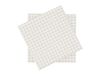Scandi Essentials Serviette en papier à grille fine Blanc-beige, lot de 20, 33x33 cm