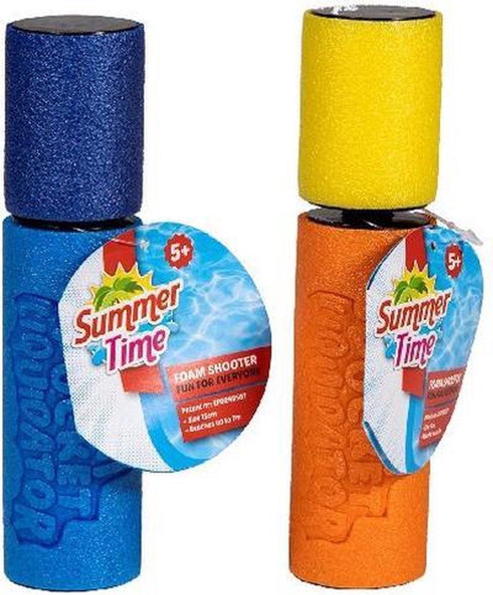 Summertime 2x Waterpistool spuit van foam 15 cm