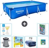 Bestway Rechthoekig Steel Pro Zwembad - 300 x 201 x 66 cm - Blauw