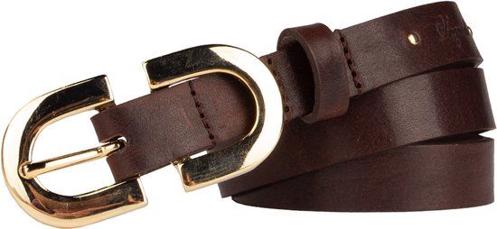 Legend Dames Leren Riem Bruin 80cm