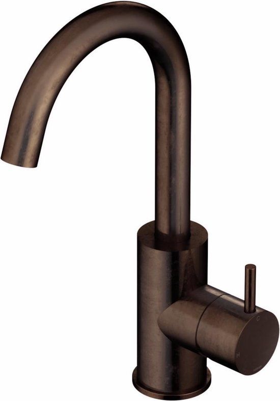 Hotbath Cobber Wastafelmengkraan - 27.8 cm - Verouderd Messing - CB004AB