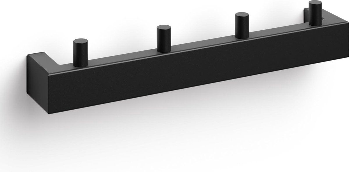 ZACK Linea Handdoekhaken zwart - RVS