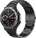 Strap-it Stalen schakel smartwatch bandje - Zwart