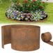 QEENTOE Bordure de pelouse en alliage métallique, bordure pour parterres de fleurs, 15 mètres de long | 18 cm de haut