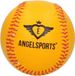 Angelsports Honkbal/softbal - 10 cm - Geel - Rubber