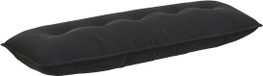 vidaXL Rugkussen Zwart 140 x 50 cm Corduroy stof