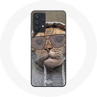 Samsung Galaxy A32 4G hoesje kat met kap grappige foto Dieren