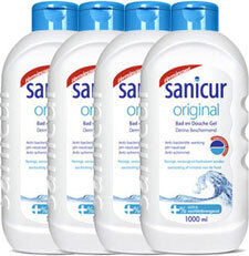 Sanicur Bad And Douche Gel Original Voordeelverpakking 4x1000ml