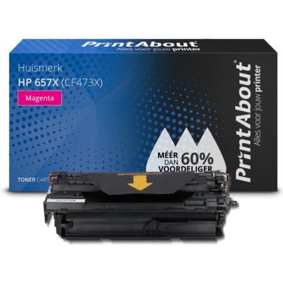 PrintAbout Huismerk HP 657X (CF473X) Magenta Toner | High Yield