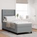 Maison Exclusive - Boxspring avec matelas, gris clair, 80 x 200 cm, textile