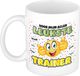 Bellatio Decorations cadeau mok voor trainer - grappig - keramiek - 300 ml - leukste trainer