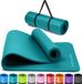 Unyqoos® Tapis de yoga antidérapant avec sangle d'épaule - Tapis de gymnastique pour yoga, entraînement à domicile, HIIT et Pilates - Tapis de fitness, tapis de sport, tapis de yoga antidérapant, 183 cm x 60 cm x 8 mm - Turquoise