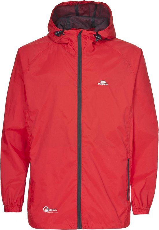 Trespass Adults Unisex Qikpac Packaway Waterproof Jacket (Grenadine)
