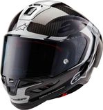 Alpinestars Supertech R10 Element Zwart Carbon Zilver Zwart Glossy Integraalhelm