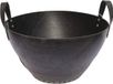 Benta Metrox 99170 Rubberen boomstammand van gerecyclede oude banden, brandhoutmand, 2 handgrepen, hoogte 36 cm, diameter bovenaan 41 cm, zwart