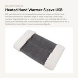 Merkloos / Sans marque GV Solutions Heated Hand Warmer Sleeve - USB Oplaadbare Handwarmer - Grijs